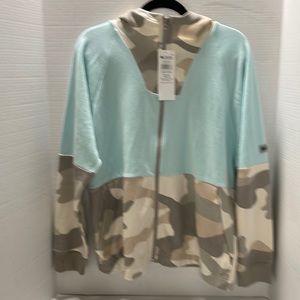 NWT COLUMBIA Lodge French Terry Hooded Full Zip Jacket Women’s Size Medium